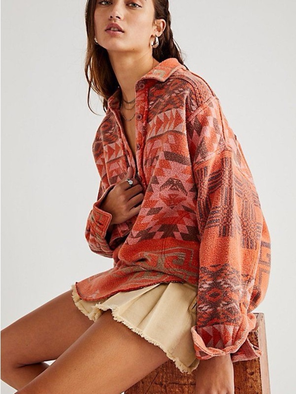 Free People // We The Free Arizona Sky Western Pullover
